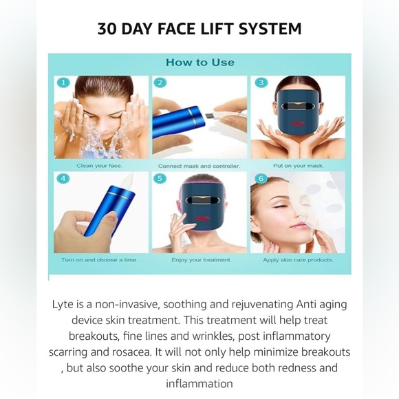 Lyte LED Therapy Mask - NIB - Picture 12 of 12